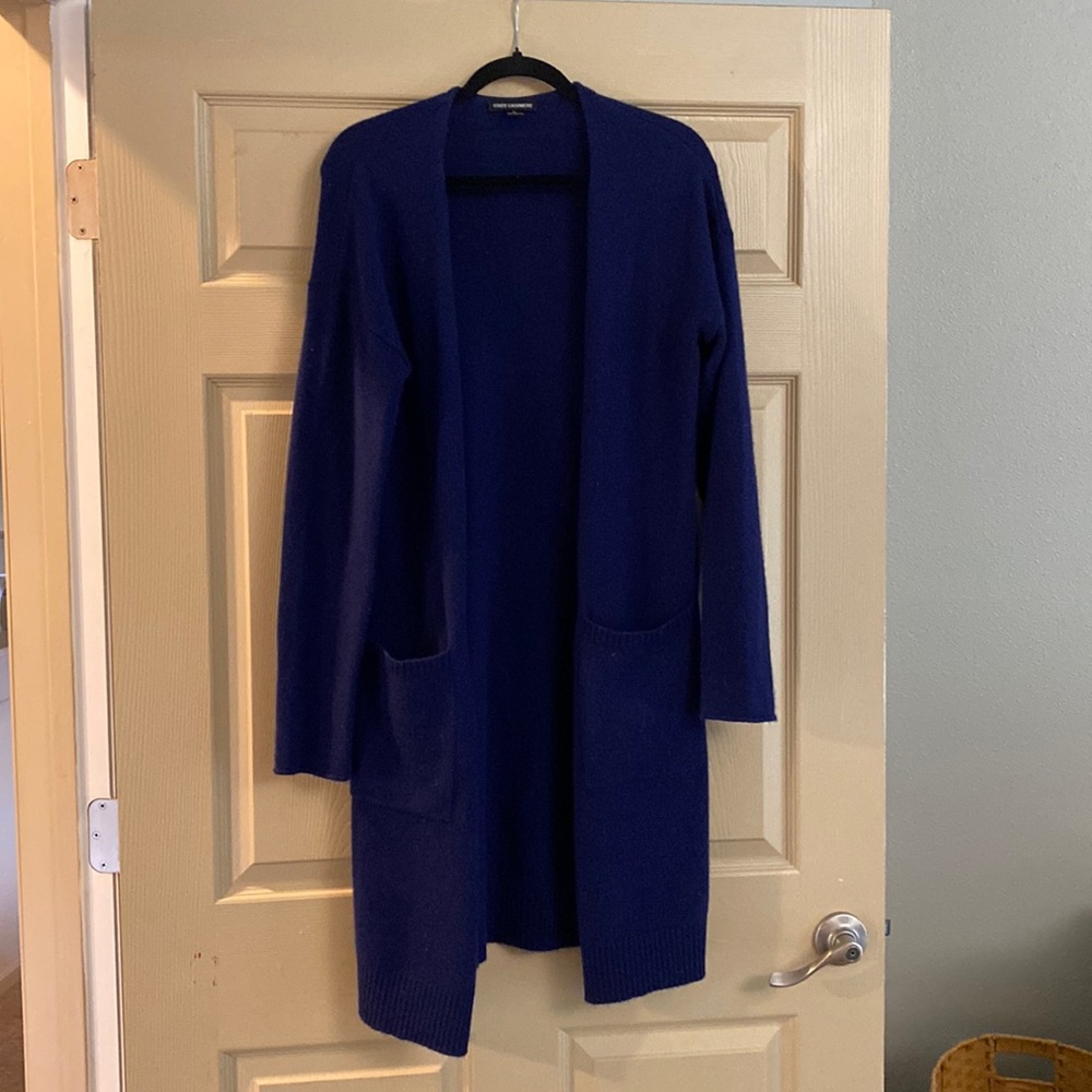 💯 cashmere navy sweater from State Cashmere